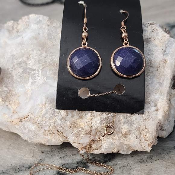 Robert Rose NWT Deep Purple Bracelet and NWT earring necklace set bundle - Picture 3 of 7